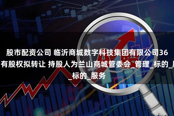 股市配资公司 临沂商城数字科技集团有限公司36%国有股权拟转让 持股人为兰山商城管委会_管理_标的_服务